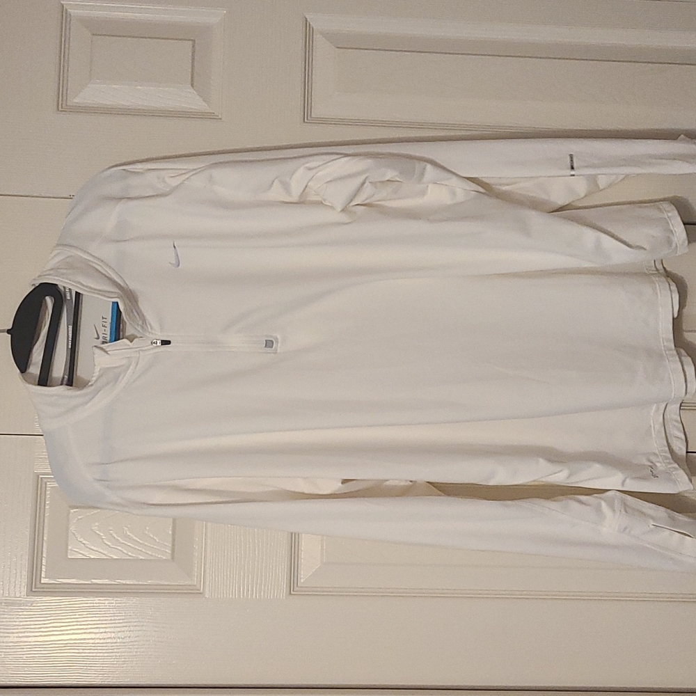Nike Running quarter zip top - white - XXL